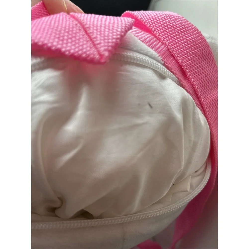 Hello Kitty Rainbow iridescent pink Plush Backpack adjustable straps 10x8x14